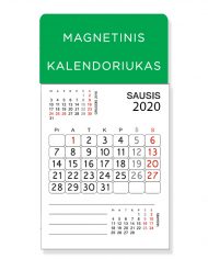 magnetinis kalendoriukas 2020 m